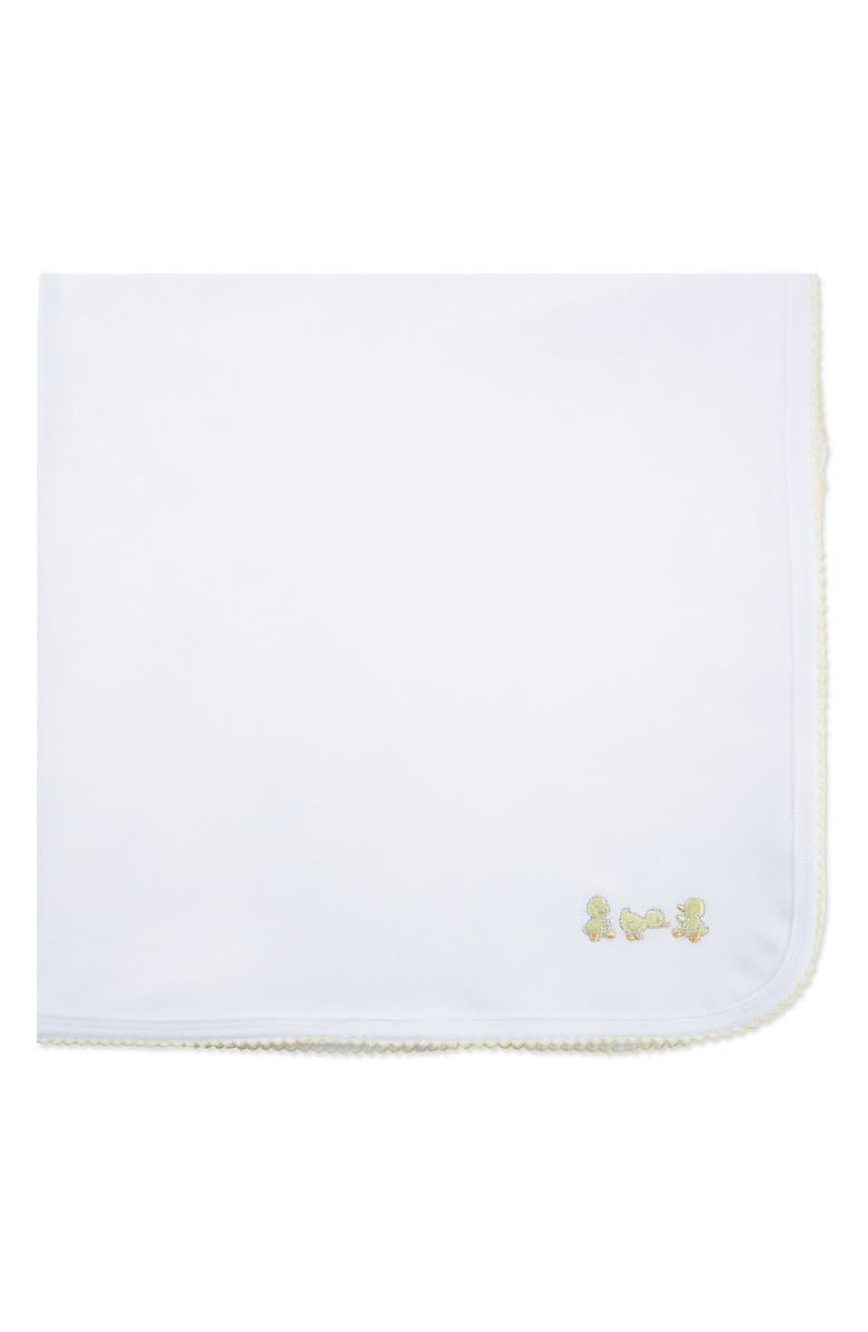 Little Me Sweet Duck Cotton Blanket, Alternate, color, White