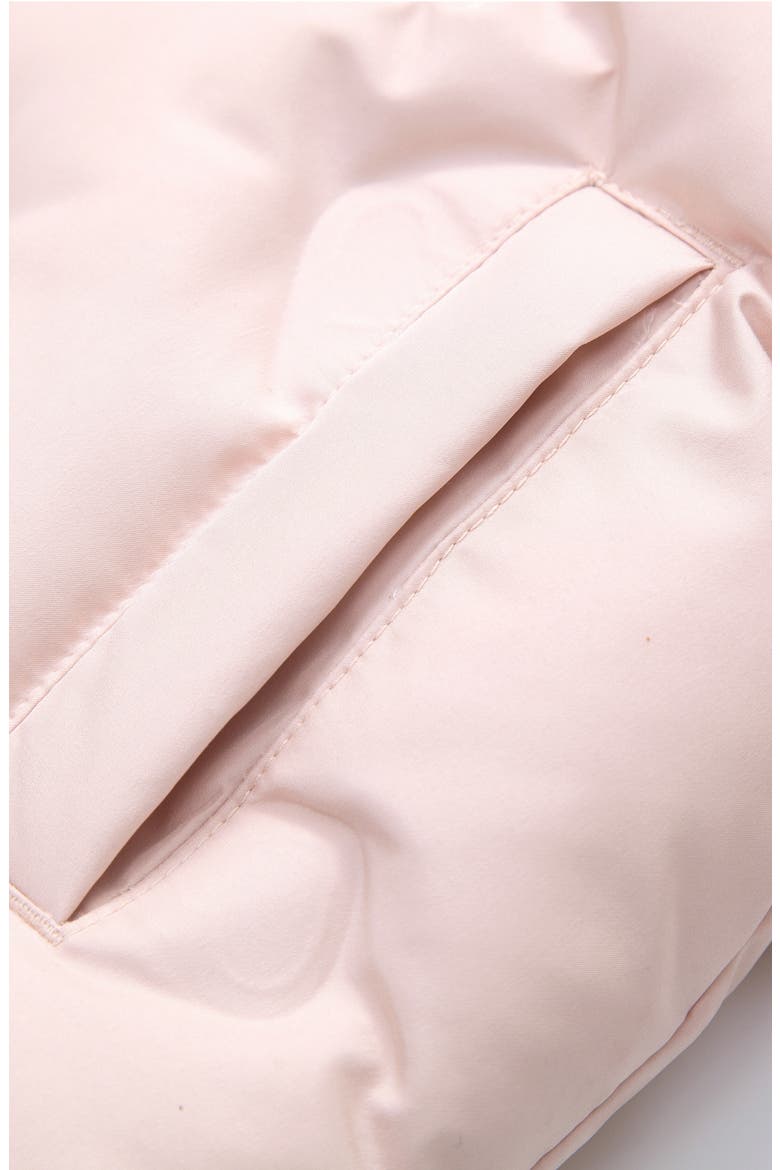 Fleece Lined Heart Pattern Puffer Jacket, Alternate, color, Pink
