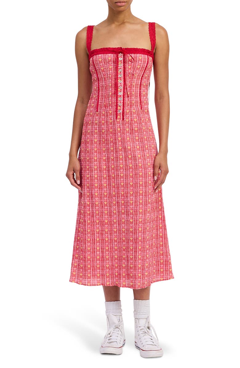 JACQUIE THE LABEL Anya Midi Dress, Main, color, 