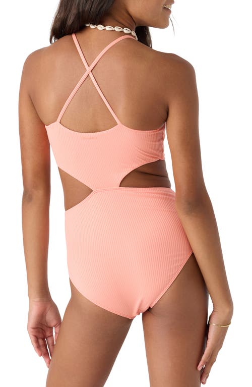 O'neill Dawn Break Knot Front One-piece Swimsuit In Desert Flower