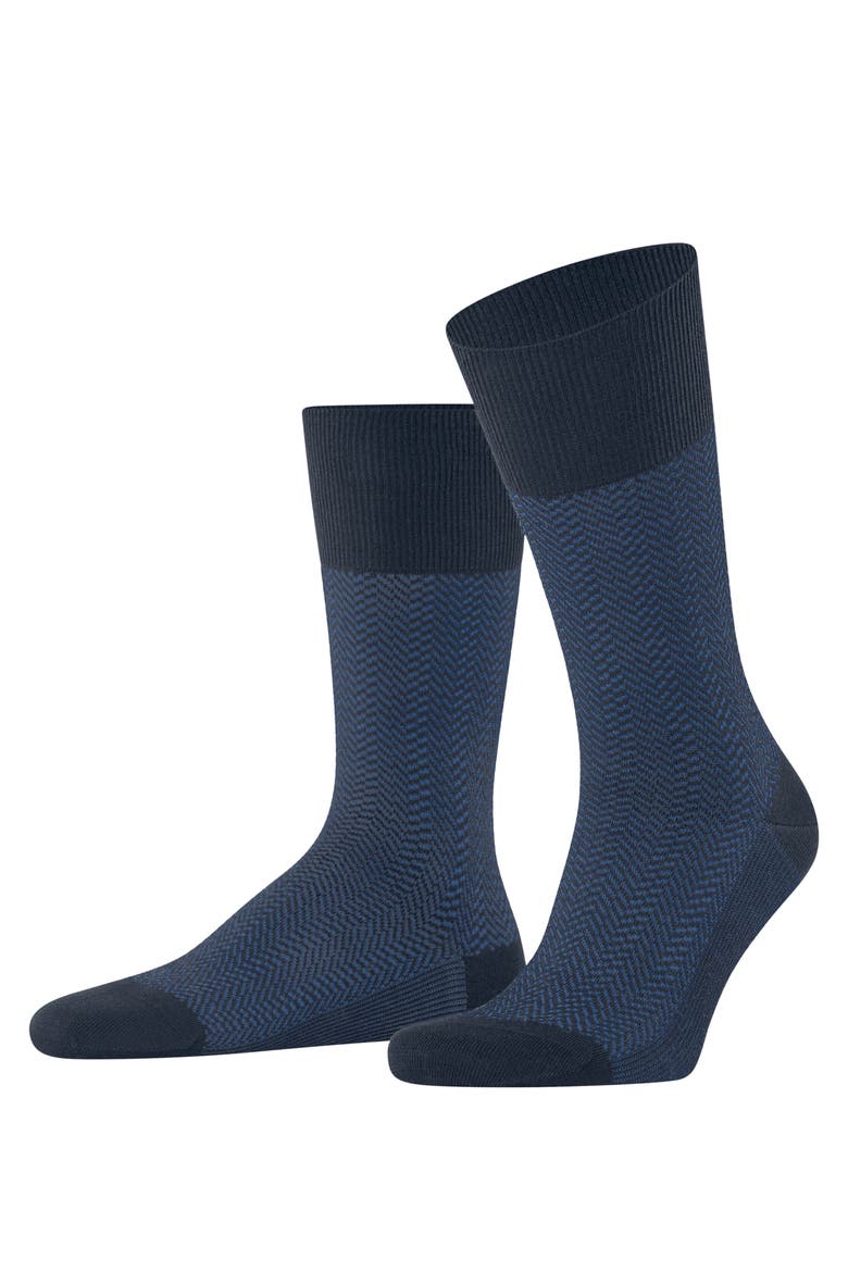 Airport Herringstripe Socks, Main, color, Space Blue