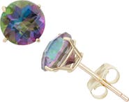 FUZION CREATIONS Amethyst Stud Earrings