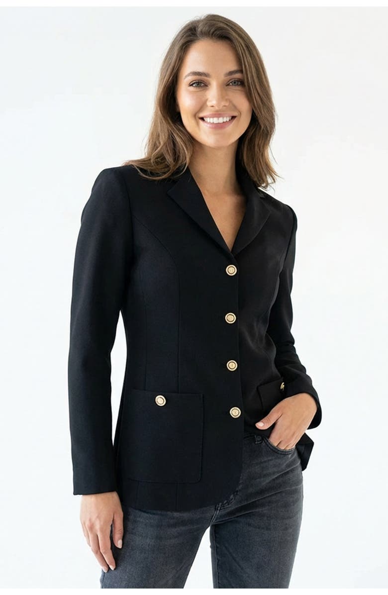 Exquise Jaime Blazer Jacket, Alternate, color, Black