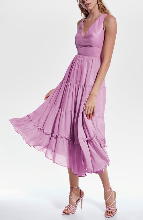 As By Df Clementine Recycled Leather Dress In Paris Pink