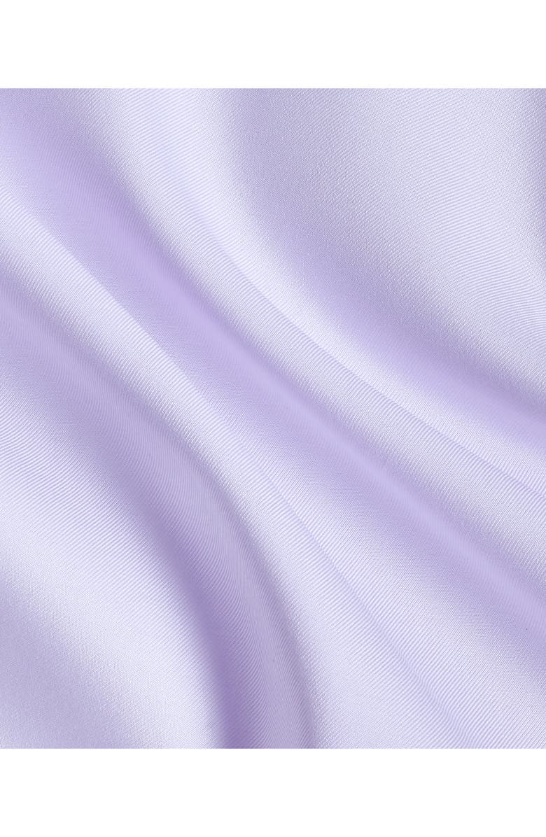 David Donahue Trim Fit Lilac Cotton Twill Dress Shirt, Alternate, color, Lilac