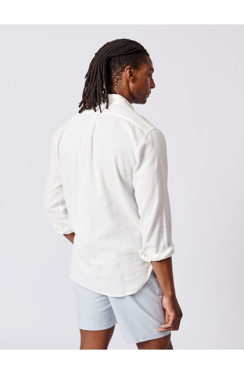 Aubin Grainsby Linen Cotton Relaxed Shirt, Alternate, color, White