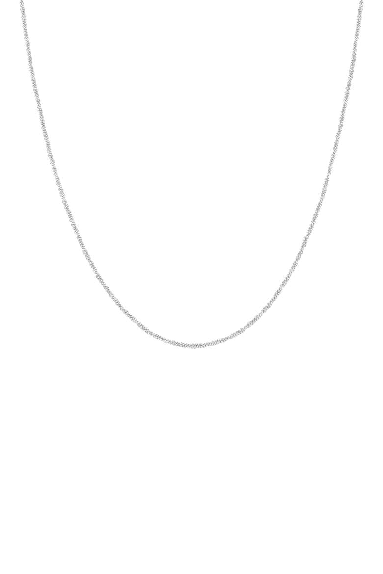 Sterling Silver 18k Gold Plated Jordyn Necklace Dainty Minimal Gift, Main, color, Silver