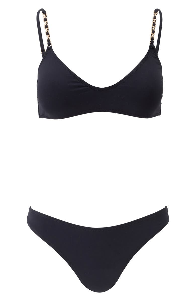 Melissa Odabash Lima Bikini Bottom, Alternate, color, Black