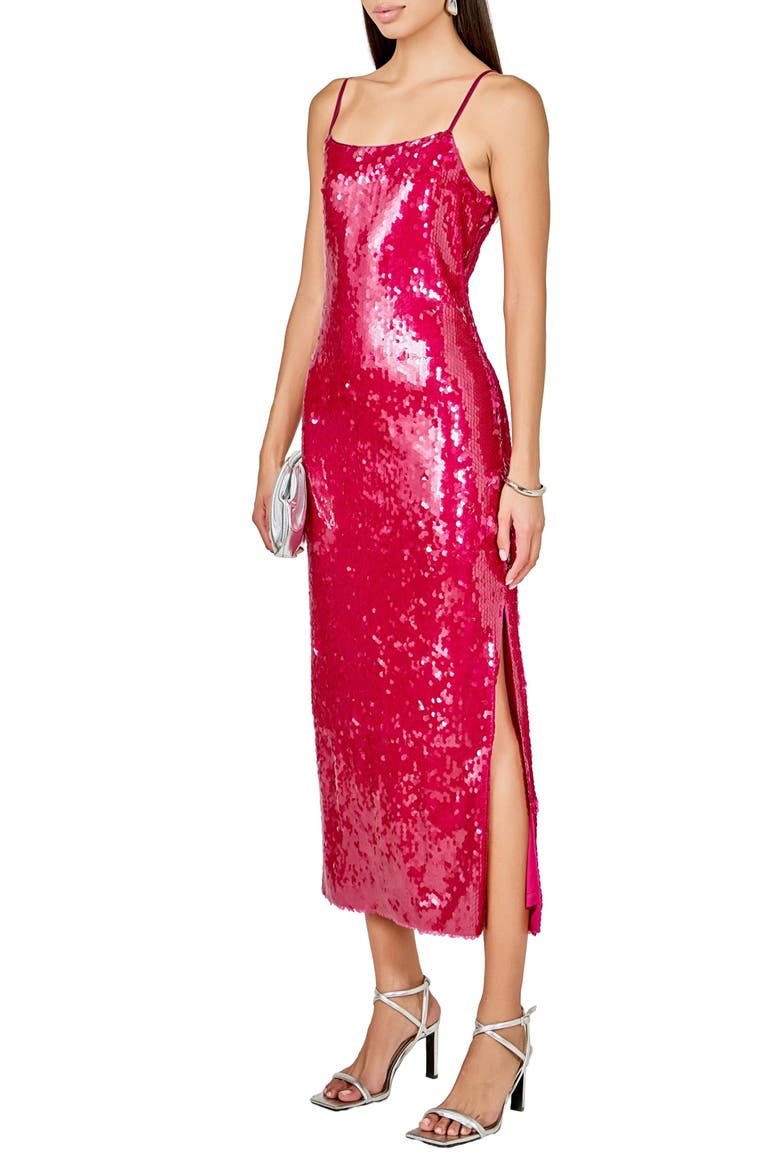 Sequin Slipdress, Alternate, color, MAGENTA