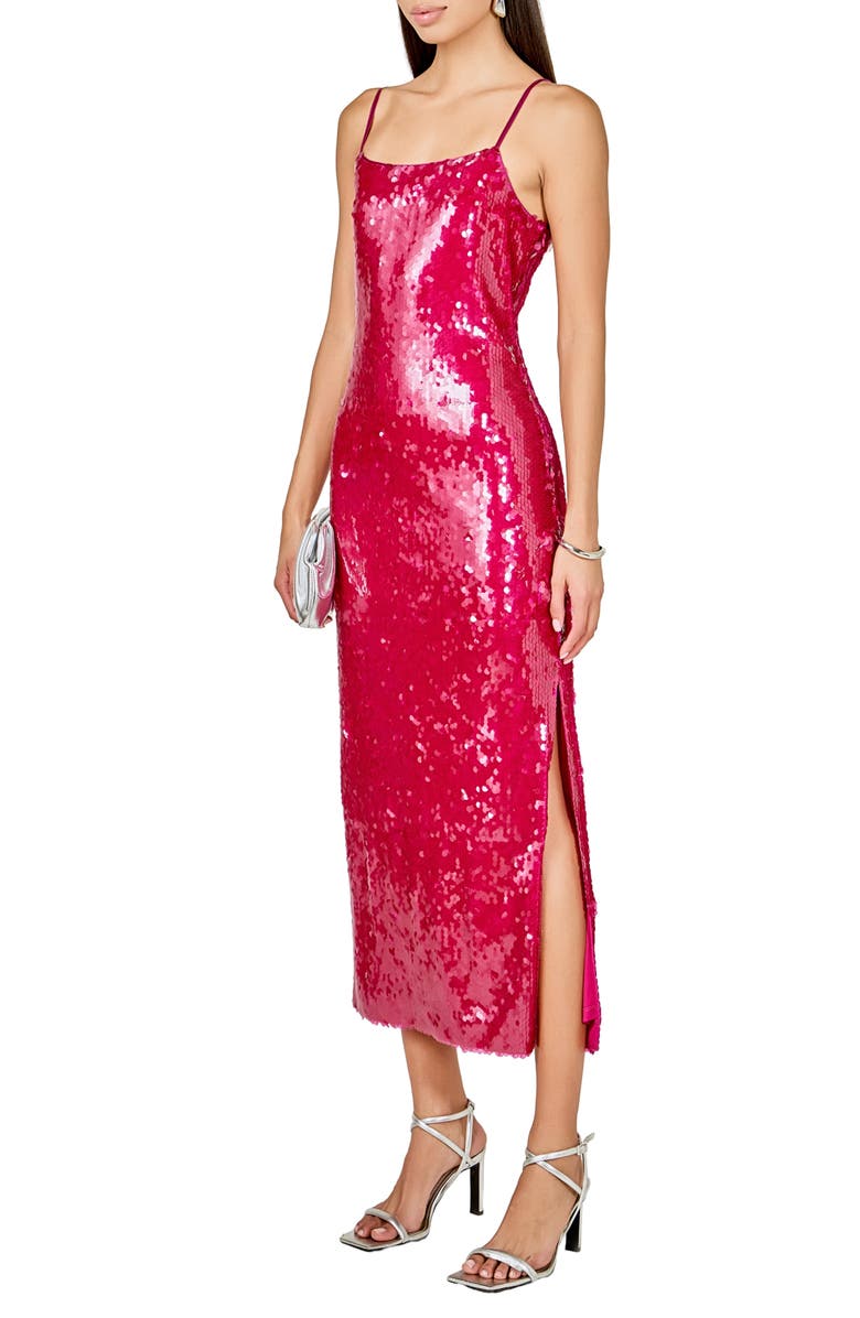 Endless Rose Sequin Slipdress, Alternate, color, Magenta