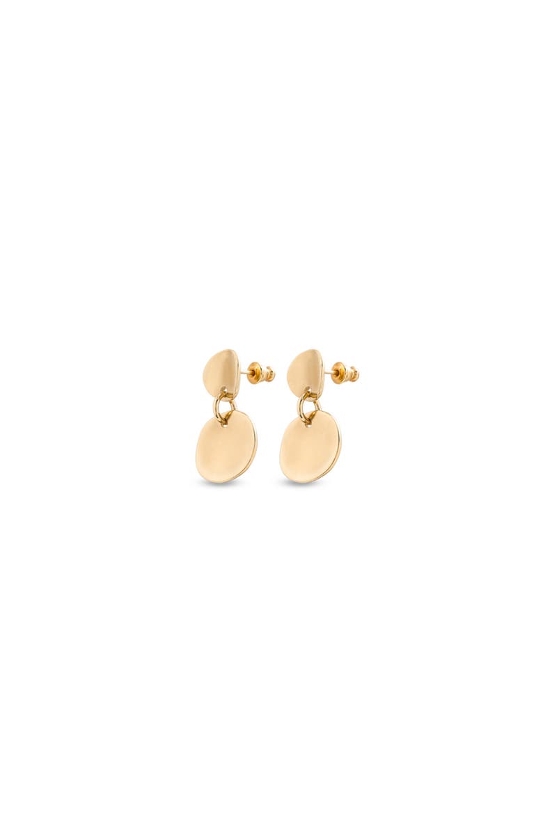 UNODE50 18K gold-plated hinged earrings, Alternate, color, Gold