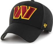 '47 Men's '47 Black Washington Commanders MVP Adjustable Hat