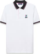 Psycho Bunny Nate Tipped Pima Cotton Piqué Polo