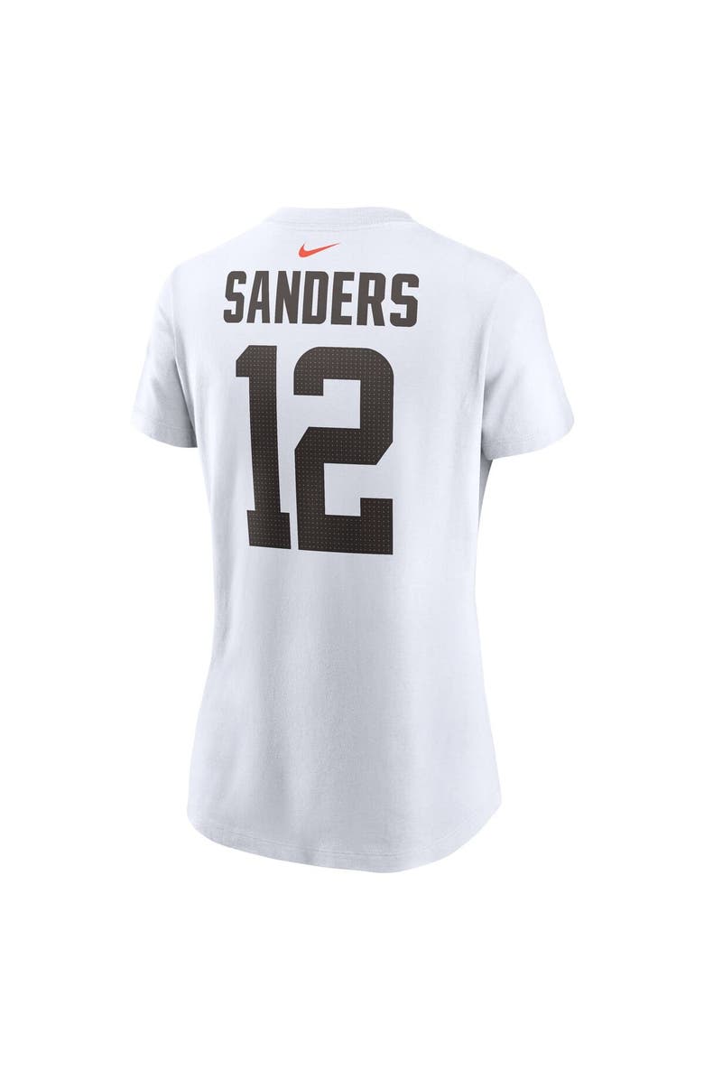 Nike Women's Nike Shedeur Sanders White Cleveland Browns 2025 NFL Draft Name & Number T-Shirt, Alternate, color, White