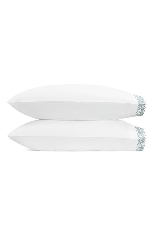 Matouk Felix Set Of 2 600 Thread Count Cotton Percale Pillowcases