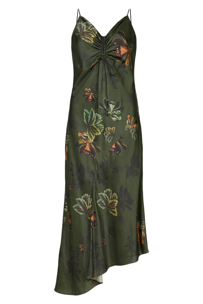 Alexia Lilly Midi Dress, Alternate, color, FOREST GREEN