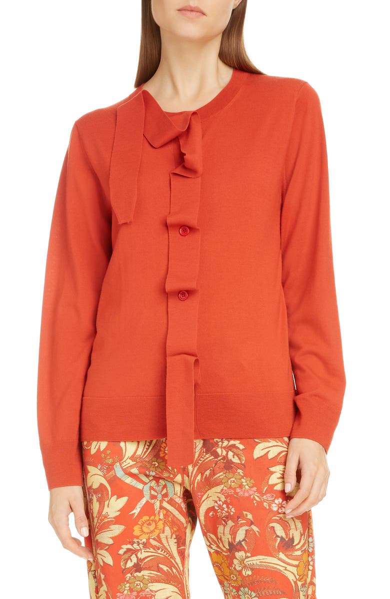 Dries Van Noten Janae Merino Wool Cardigan, Main, color,