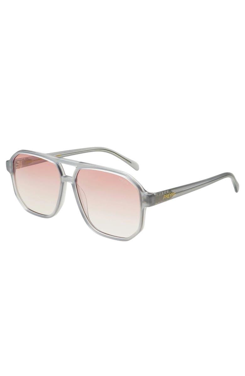 FREYRS Eyewear Billie Aviator Sunglasses, Alternate, color, Gray