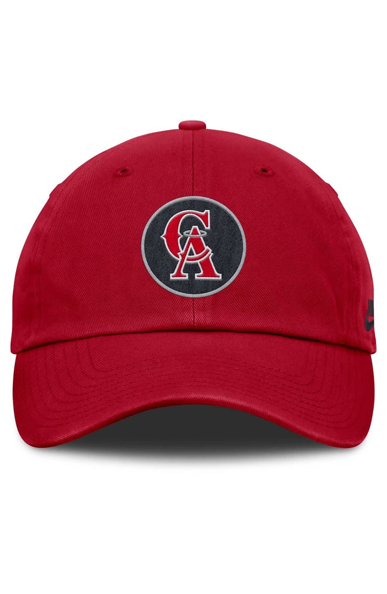 Nike Men's Nike Red California Angels Club Adjustable Hat, Alternate, color, Red