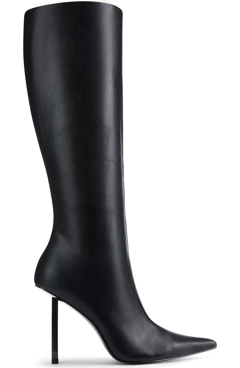FEMME LA Vienna Pointed Toe Knee High Boot, Alternate, color, Black