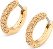 Kurt Geiger London Crystal Pavé Huggie Hoop Earrings