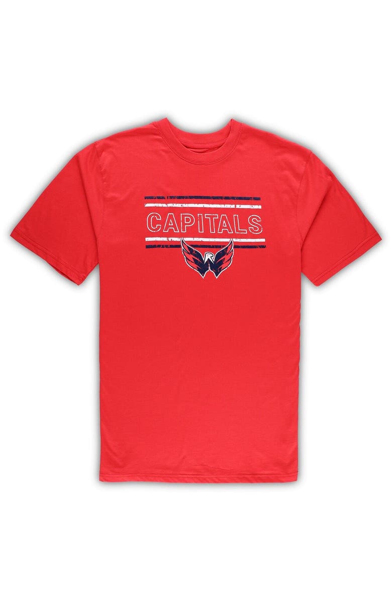 PROFILE Men's Red Washington Capitals Big & Tall T-Shirt & Pajama Pants Sleep Set, Alternate, color, 