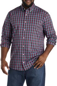 Nautica Big & Tall Performance Plaid Sport Shirt