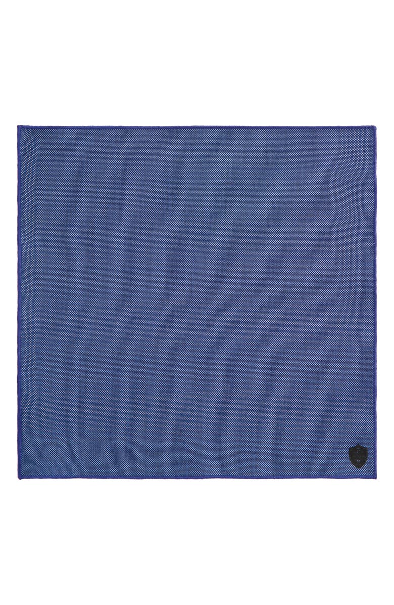 CLIFTON WILSON Nailhead Dot Wool Pocket Square, Alternate, color, Blue