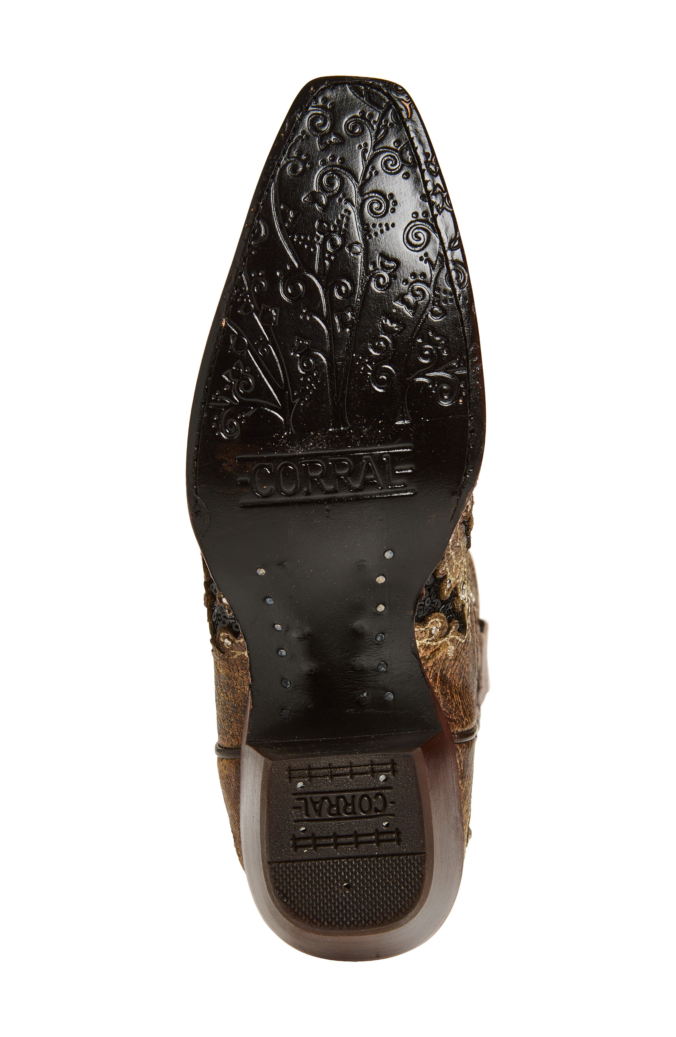 CORRAL Embellished Western Boot, Alternate, color, Brown