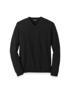 Paul Fredrick Washable Merino Wool V-neck Sweater