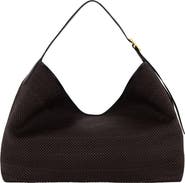 Vince Vivian Small Woven Leather Hobo