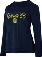 CONCEPTS SPORT Women's Concepts Sport Navy Nashville SC Linger Long Sleeve Hooded Top