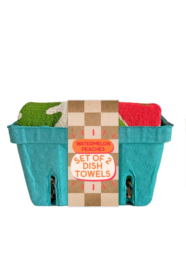 Fruit Stand- Dish Towel Set of 2, Alternate, color, Orange