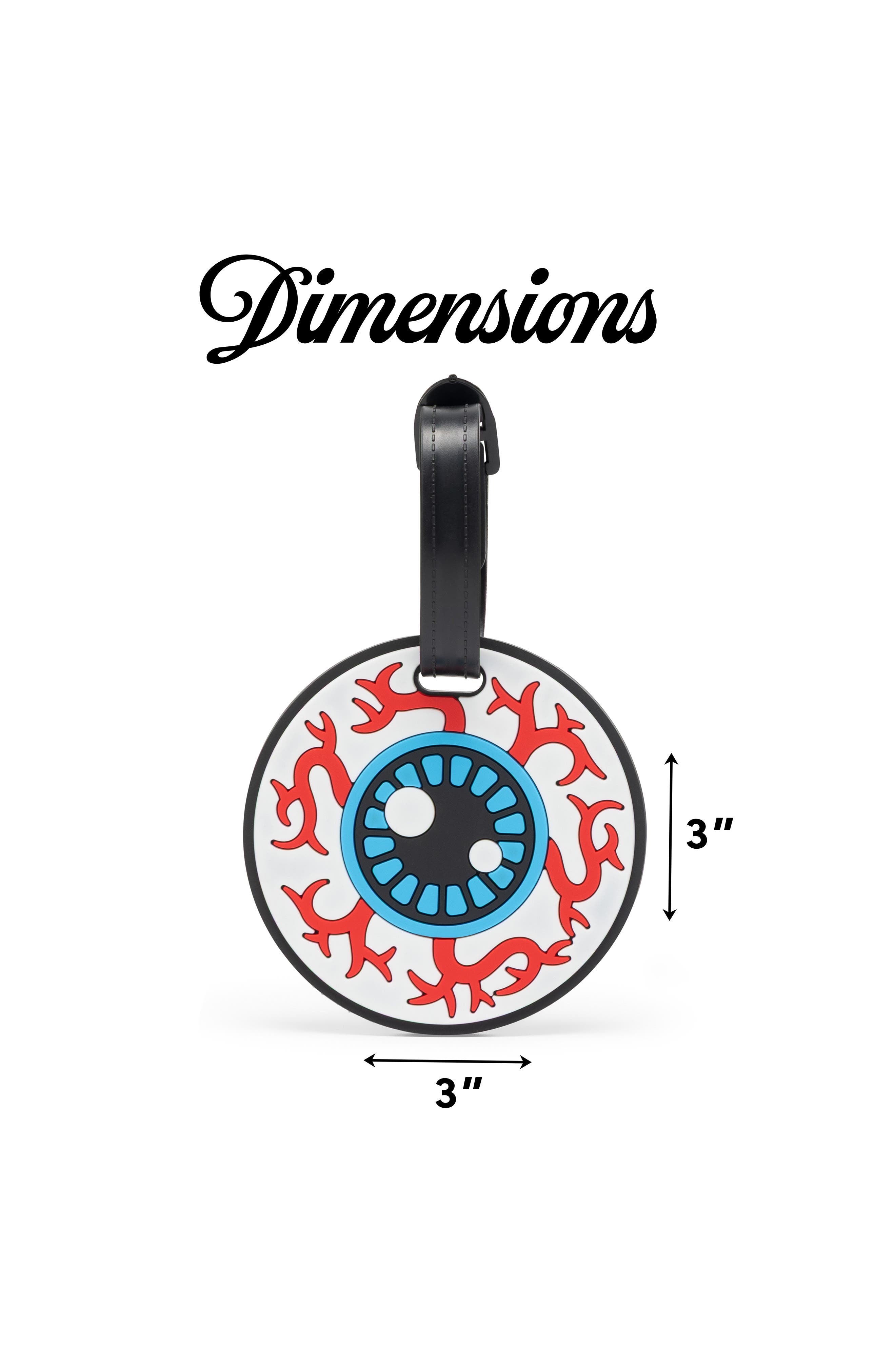 Von Dutch Vision 2-Piece Suitcase ID Tag Set with Adjustable Straps, Alternate, color, Vision