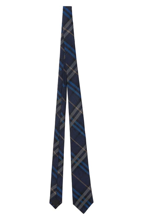 Burberry Check Silk Tie In Multi
