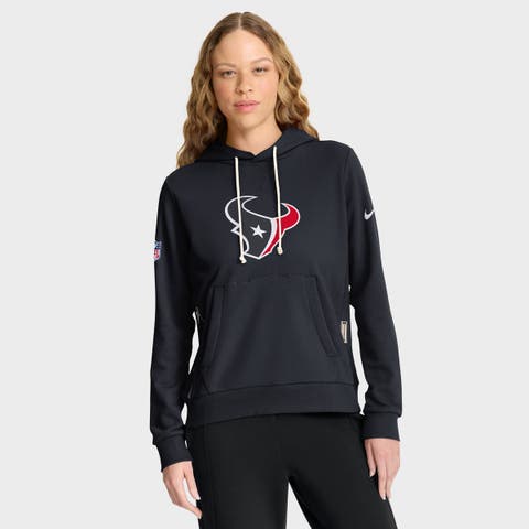 Women's Nike Navy Houston Texans Sideline Standard Issue Initial Home Dri-FIT Hoodie