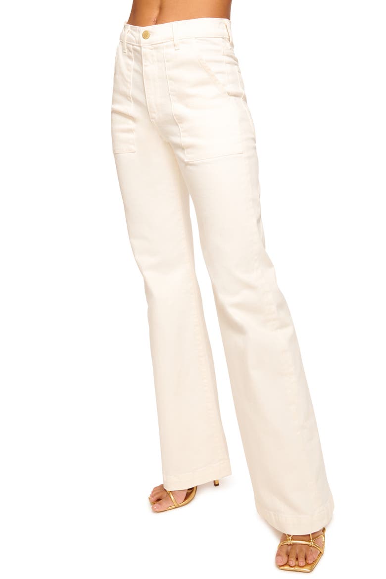 Clifford Wide Leg Jeans, Alternate, color, WHITE