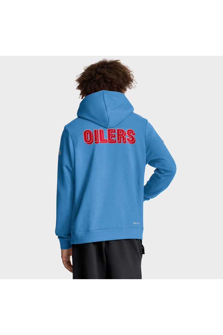Men's Nike Light Blue Tennessee Titans Sideline Standard Issue Alt 2 Dri-FIT Hoodie, Alternate, color, Light Blue