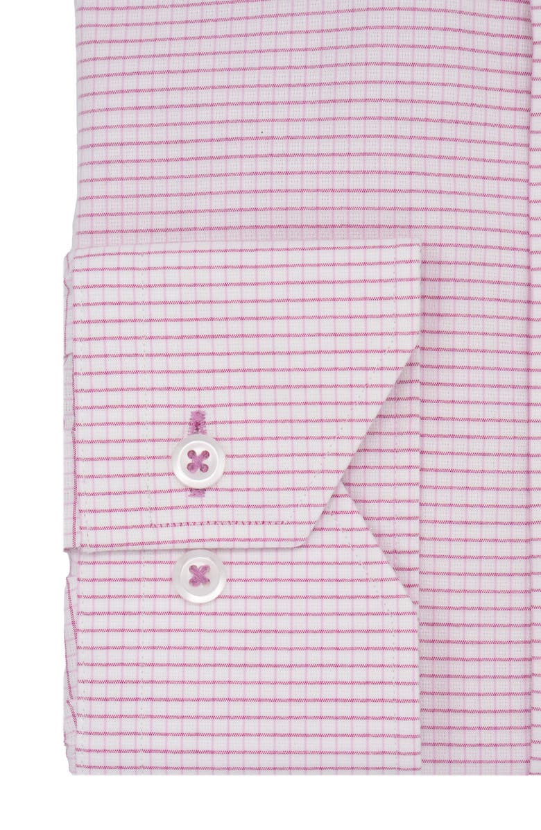 Lorenzo Uomo Trim Fit Micro Grid Cotton Oxford Dress Shirt, Alternate, color,