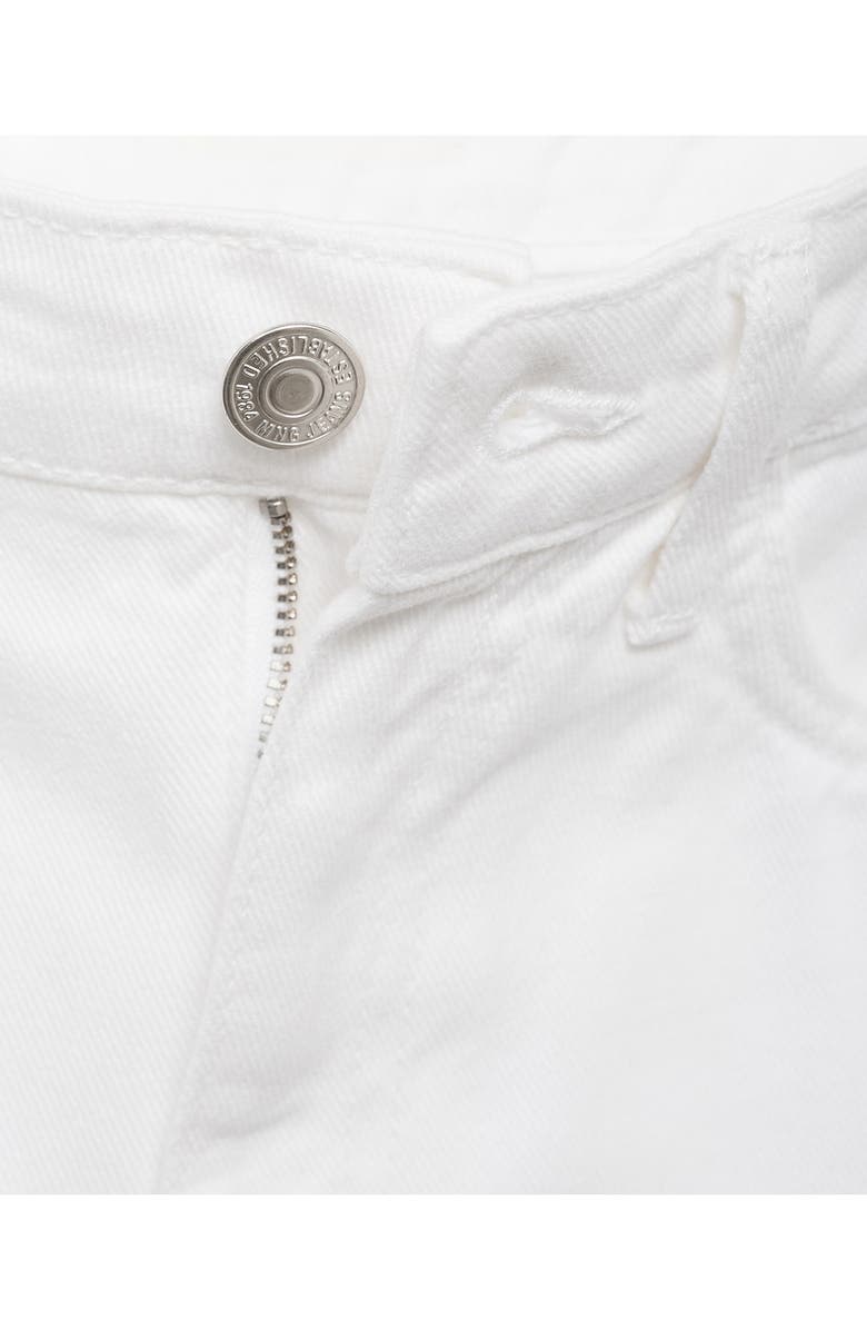 MANGO Matilda Mid Rise Straight Leg Jeans, Alternate, color, White