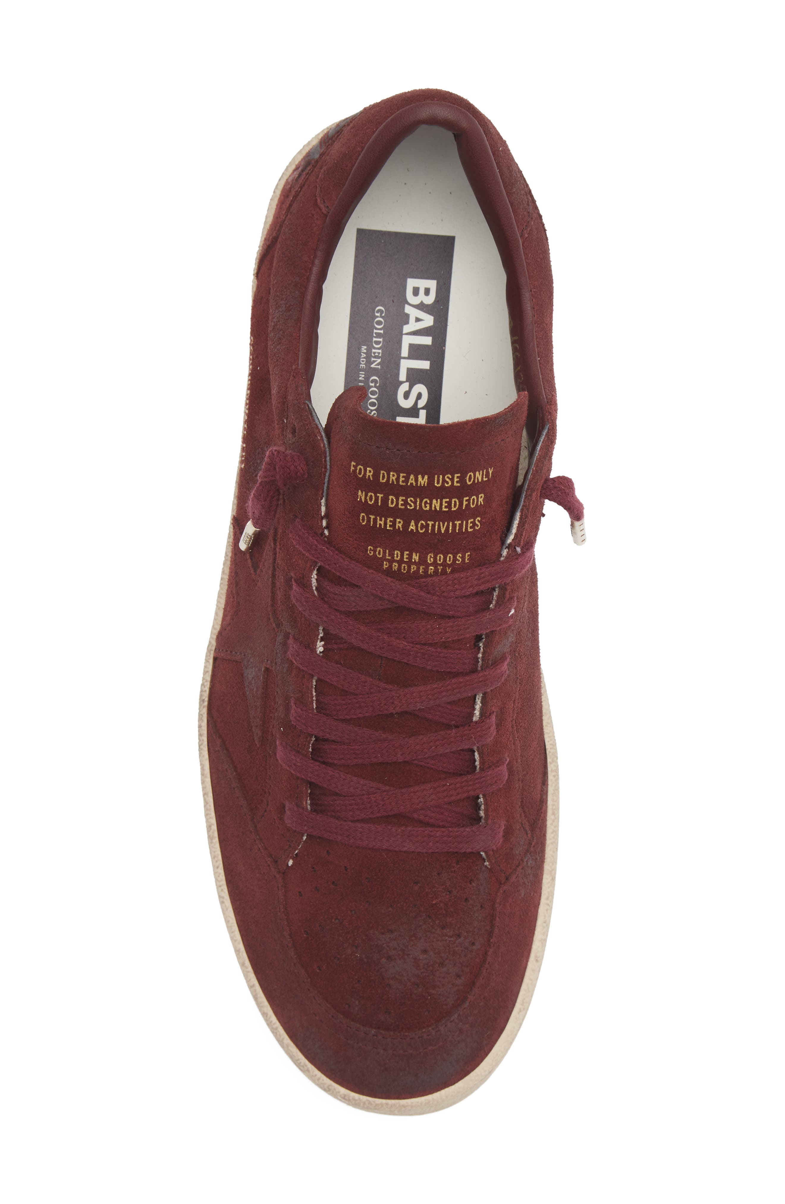 Ball Star Sneaker, Alternate, color, BURGUNDY