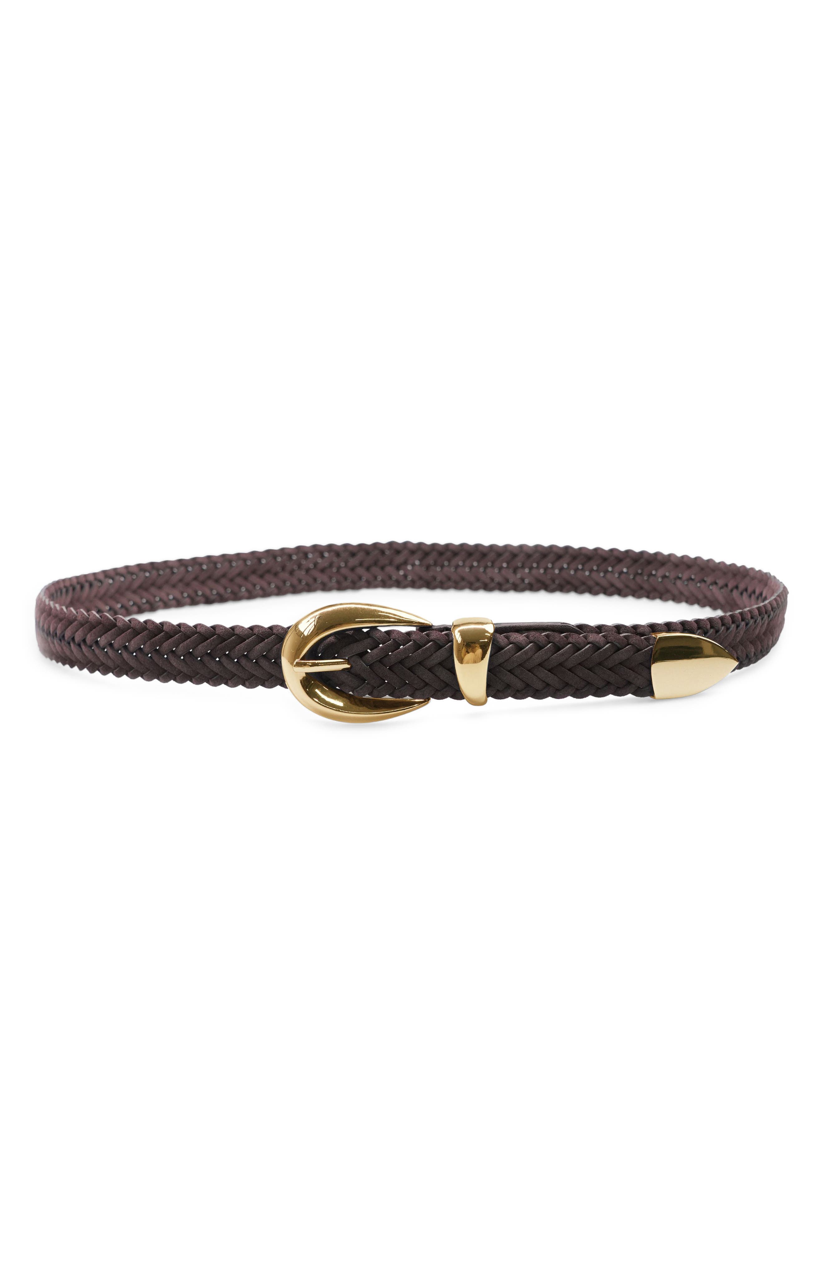 DARK BROWN SUEDE/ GOLD