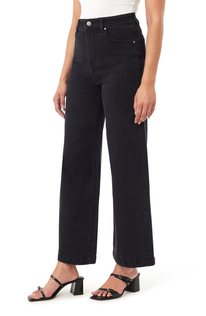 CURVE APPEAL Parisian Café 30-inch Ultra High Rise Wide Leg Jeans, Alternate, color, Onyx