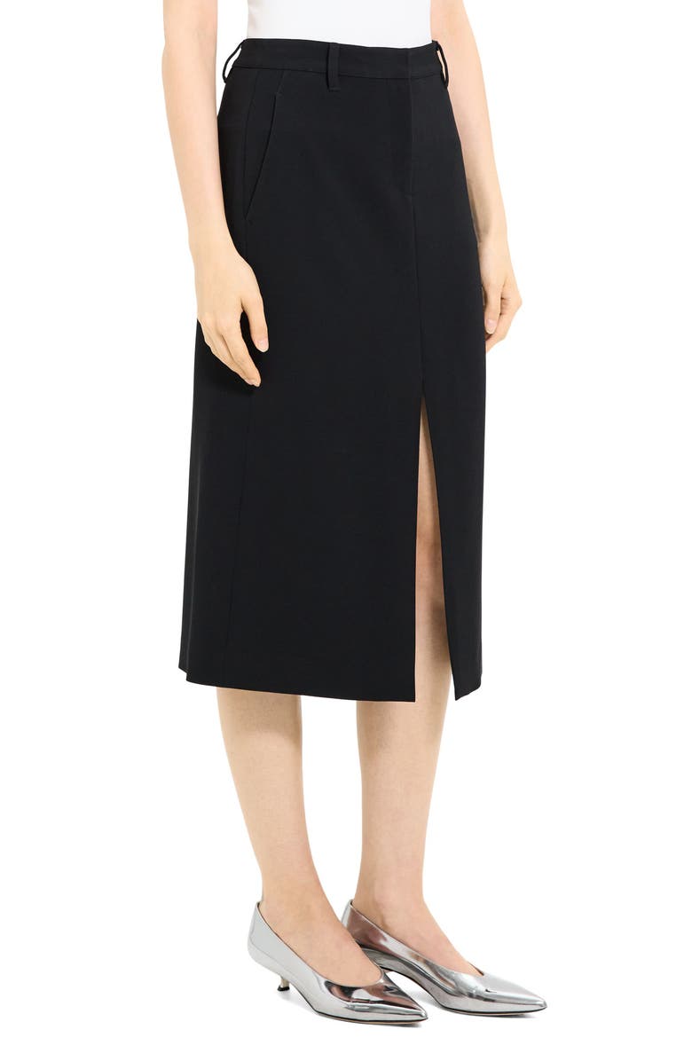 Theory Front Vent A-Line Skirt, Alternate, color, 