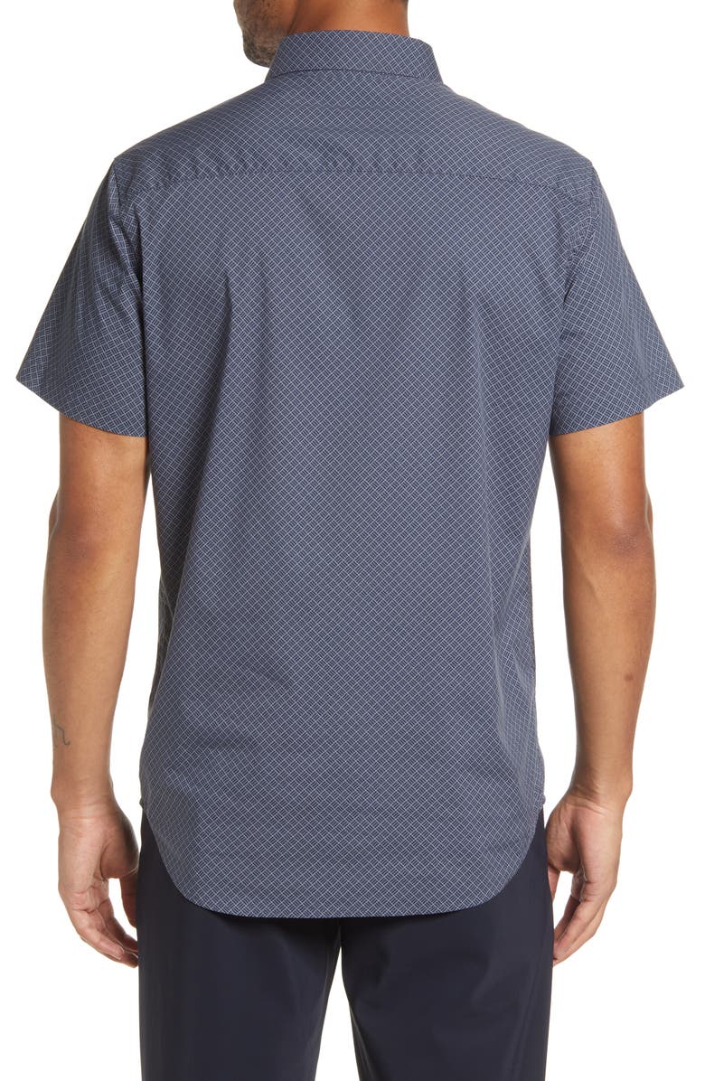Annual Champ Cotton Blend Button-Up Shirt