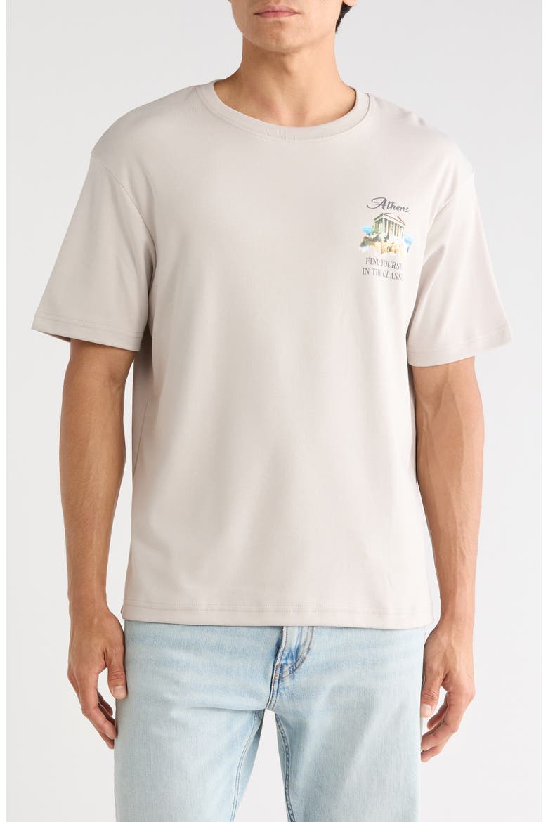 Athens Graphic T-Shirt, Main, color, SAND