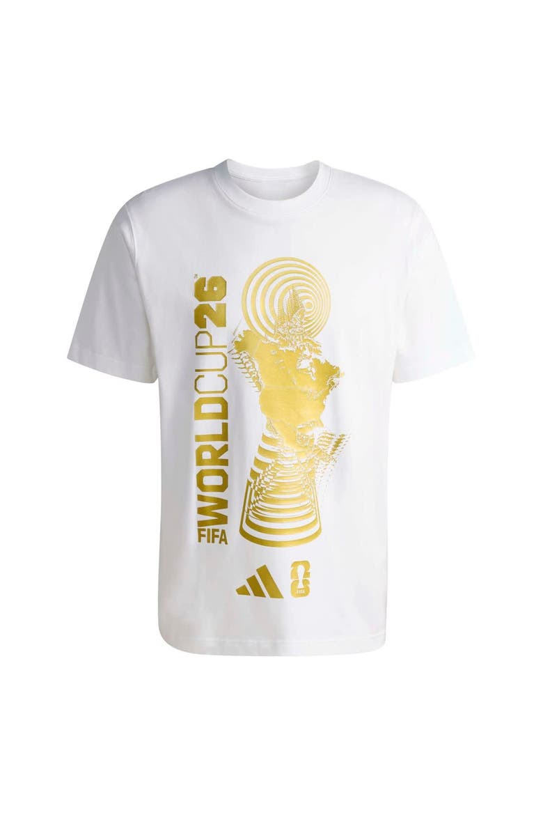 Men's adidas  White 2026 FIFA World Cup Tour T-Shirt, Alternate, color, White