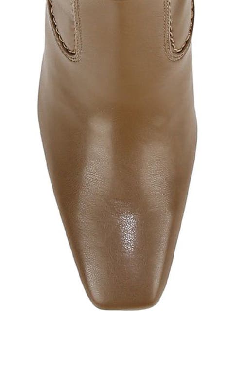 Franco Sarto Bowman Snakeskin Embossed Knee High Boot In Brown
