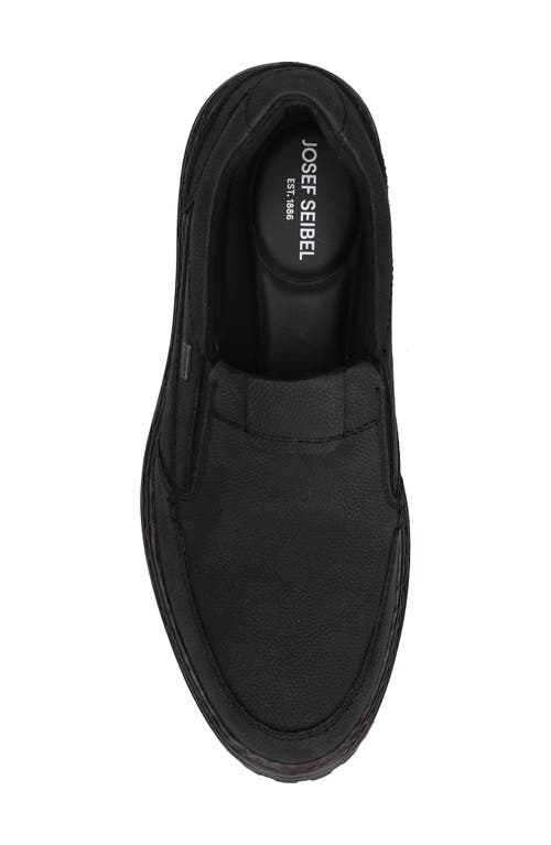 Josef Seibel Erroll Waterproof Slip-on Shoe In Black