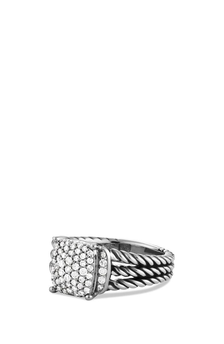 David Yurman Wheaton Petite Ring with Diamonds, Main, color, 